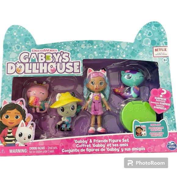 Gabby's Dollhouse Other - Gabby's Dollhouse Gabby & Friends Figure Set